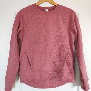 Lululemon Catch a Moment Crew, Heathered So Merlot